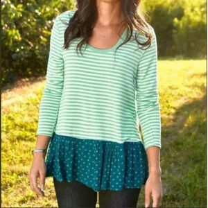 Matilda Jane Wonderment Talk Tomorrow Tunic Top Size Small